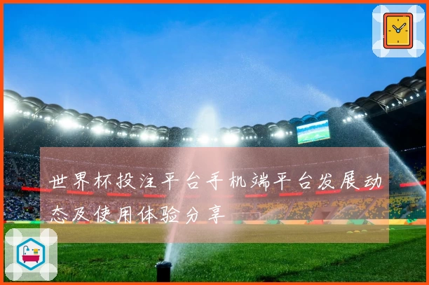 世界杯投注平台手机端平台发展动态及使用体验分享